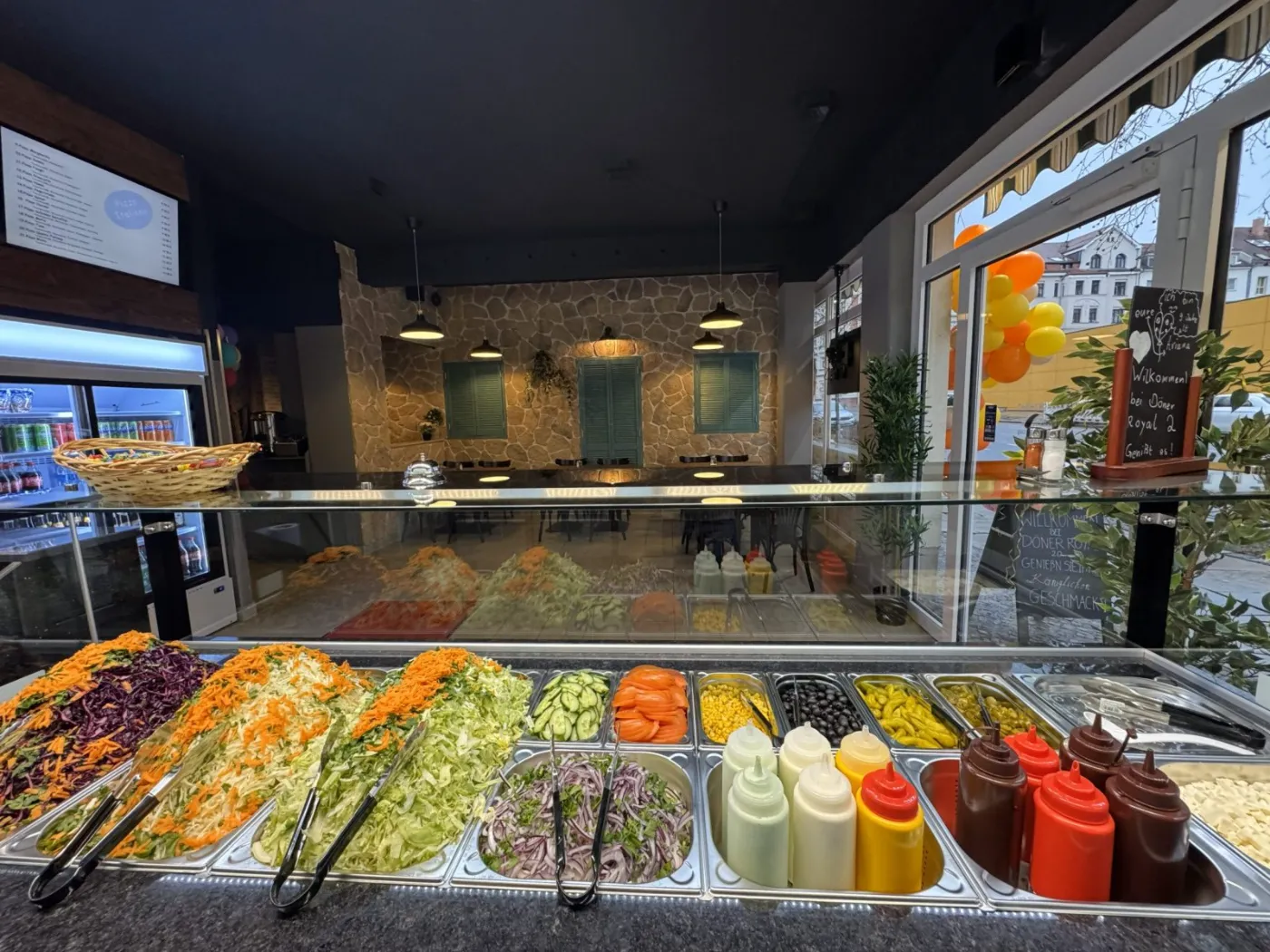 Die Theke von Döner Royal